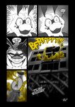 antennae_(anatomy) anthro anus apartment apartment_building blush devious devious_grin dialogue duo fart fart_cloud fart_fetish female genitals male male/female nude nude_anthro nude_female presenting presenting_anus presenting_pussy pussy speech_bubble text soomir heather_(soomir) hectar_(soomir) arthropod bee hymenopteran insect absurd_res black_and_white comic english_text hi_res monochrome