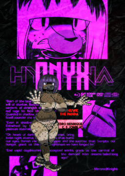anthro big_breasts big_butt breasts butt clitoris erect_nipples female female_anthro full_body_view genitals graphic_design hair horror_movie nipples nude poster_design solo_focus solo_in_panel surprised thick_thighs vaginal snuwkthelewd hyena mammal 2025 hi_res