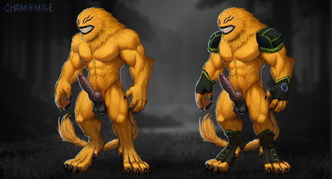 abs animal_genitalia animal_penis anthro armor balls biped canine_genitalia canine_penis claws clothing erection footwear furgonomic_footwear furgonomics genitals knot knotted_penis male muscular penis solo standing tail teeth fafortuna ben_10 cartoon_network alien mammal vulpimancer hi_res