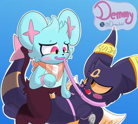 back_wings blue_body blue_fur blush collar collar_only dominant dominant_female dominant_feral duo fangs female female_penetrated feral feral_on_feral feral_on_top feral_penetrated feral_penetrating feral_penetrating_feral from_front_position fur genitals kerchief knot knotting leash leash_pull lying male male/female male_penetrating missionary_position nude on_back on_top open_mouth penetration penis pink_eyes scarf sex tail teeth vulva wings yellow_penis yellow_sclera demmy nintendo pokemon seraph_(h2o2) eeveelution generation_2_pokemon generation_4_pokemon mammal pokemon_(species) shinx umbreon absurd_res hi_res