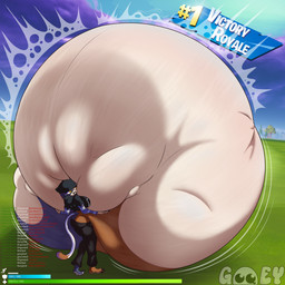 abdominal_bulge alternative_fashion anthro armwear back_boob beanie belly big_belly big_breasts black_beanie black_bottomwear black_clothing black_hat black_headwear black_jeans black_mouth black_pants black_shirt black_topwear blue_body blue_sky bottomwear breasts brown_body brown_tail_tip butt clothing cloud denim denim_bottomwear denim_clothing dipstick_tail female goth grass grey_armwear grey_clothing hand_on_belly hand_on_own_belly hat headgear headwear holding_belly huge_belly hyper hyper_belly jeans logo markings multicolored_body open_mouth open_smile outside pants pattern_armwear pattern_clothing pink_tongue plant purple_cloud shirt sky smile solo tail tail_markings tan_body tan_tail text tongue topwear vore white_armwear white_clothing yellow_eyes gooeyartist epic_games fortnite meow_skulls domestic_cat felid feline felis mammal 1:1 2024 artist_logo colored digital_media_(artwork) english_text hi_res shaded