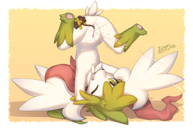 3_toes bodily_fluids butt ejaculation eyelashes feet female feral fur genital_fluids genitals green_body green_eyes green_fur green_hair hair kemono leg_markings looking_at_viewer markings masturbation one_eye_closed open_mouth orgasm orgasm_face pawpads paws penetration semi-anthro sex_toy sex_toy_in_vagina sex_toy_insertion shadow simple_background socks_(marking) solo spread_legs spreading tears toes upside_down vaginal vaginal_fluids vaginal_masturbation vaginal_penetration vaginal_squirting vibrator vibrator_in_vagina vulva white_body white_fur zinfyu nintendo pokemon generation_4_pokemon legendary_pokemon pokemon_(species) shaymin sky_forme_shaymin 2021 absurd_res alternate_version_at_source dated digital_media_(artwork) hi_res shaded signature