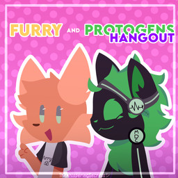 anthro clothed clothing dotted_background duo machine male open_mouth outline pattern_background protogen_visor shirt simple_background smile standing text topwear thewhisperingsecrets proto_bot_(mdc) canid canine fox mammal protogen robot 1:1 artist_name digital_media_(artwork) english_text hi_res lineless