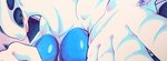 anthro blue_body blue_eyes blue_skin blush blush_lines breasts eyelashes female looking_at_viewer narrowed_eyes open_mouth solo white_body white_skin 025aki nintendo pokemon generation_2_pokemon legendary_pokemon lugia pokemon_(species) 2024 absurd_res dated hi_res signature