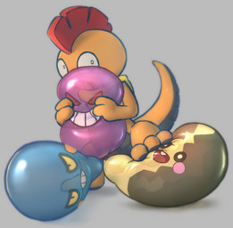 anthro balloon balloon_fetish balloon_popping balloon_with_face balls barely_visible_genitalia barely_visible_penis blush feet foot_fetish foreskin genitals grey_background humanoid_genitalia humanoid_penis inflatable male multiple_balloons paws penis short_anthro short_male simple_background solo stomping tail unretracted_foreskin badipoki nintendo pokemon generation_1_pokemon generation_5_pokemon gengar pokemon_(species) scrafty absurd_res hi_res