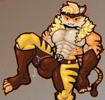 abs anthro big_bulge bulge clothed clothing genitals inviting male muscular muscular_anthro pecs penis solo spandex tail throbbing tight_clothing velvetdraw epic_games fortnite meowscles meowtooth animal_humanoid felid felid_humanoid feline feline_humanoid humanoid mammal mammal_humanoid hi_res