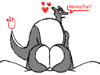 anal anthro butt butt_jiggle dialogue duo fire heart_symbol jiggling looking_at_viewer looking_back male male/male penetration penile penile_penetration solo tail lewdnote_studio nintendo pokemon anonymous_character charizard generation_1_pokemon pokemon_(species) animated digital_media_(artwork) flipnote_studio_(artwork)