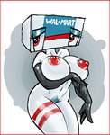 big_breasts breasts clothing female for_a_head gloves handwear nipples non-mammal_breasts non-mammal_nipples not_furry nude solo what what_has_science_done vera_(artist) walmart animate_inanimate humanoid object_head source_request