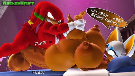 ambiguous_penetration angry anthro balls bed big_balls big_breasts big_butt big_penis breasts butt claws clenched_teeth duo ear_piercing ear_ring eye_roll fangs female furniture genitals hoop_ear_ring huge_balls huge_breasts huge_butt huge_penis hyper hyper_genitalia hyper_penis leg_grab lips lying lying_on_bed male male/female moan motion_lines muscular muscular_male narrowed_eyes on_back on_bed penetration penis piercing plap plap_(sound) ring_piercing rough_sex sex speech_bubble teeth thick_lips thick_thighs thigh_grab voluptuous_female rocketspuff sega sonic_the_hedgehog_(series) knuckles_the_echidna rouge_the_bat bat echidna mammal monotreme 16:9 3d_(artwork) 4k absurd_res digital_media_(artwork) hi_res widescreen