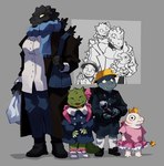 anthro child clothing costume daughter_(lore) el_pada family female godzilla godzilla_(series) hi_res kaiju male male/female minilla momzilla mother_(lore) mother_and_child_(lore) parent_(lore) parent_and_child_(lore) scalie shin_godzilla smile son_(lore) toho young