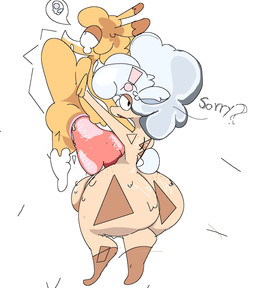 balls big_balls big_penis duo forced genitals guilty_rape huge_balls huge_penis male male/male penis rape sex simple_background text starzumo fan_character bovid canid canine caprine fox goat humanoid mammal digital_media_(artwork) hi_res