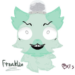 brain brain_in_a_jar eyebrows fur male open_mouth organs solo teal_body teal_fur xfs mewgenics franklin_(mewgenics) domestic_cat felid feline felis mammal
