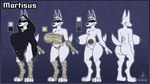 anthro bandage big_breasts big_butt breasts butt cloak cloak_only clothing female solo wide_hips iniquity mortisus_(iniquity) canid canine canis mammal wolf 16:9 4k absurd_res digital_media_(artwork) hi_res model_sheet widescreen