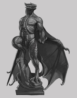3_toes 4_fingers anthro back_wings biped claws digitigrade feet finger_claws fingers front_view grey_background looking_aside male membrane_(anatomy) membranous_wings nude nude_anthro nude_male open_mouth scales simple_background snout solo tail teeth toe_claws toes wing_claws wings webvein european_mythology mythology dragon mythological_creature mythological_scalie scalie western_dragon 2023 digital_drawing_(artwork) digital_media_(artwork) full-length_portrait greyscale hi_res monochrome portrait