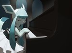 alternative_fashion blue_body clothed clothed_feral clothing dress eyes_closed female female_feral feral j-fashion keyboard_instrument lolita_(fashion) musical_instrument piano semi-anthro solo inkune nintendo pokemon eeveelution generation_4_pokemon glaceon pokemon_(species) absurd_res hi_res