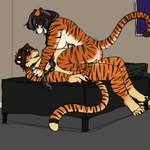 1:1 4_toes 5_fingers age_difference aife_(wolfpack67) anthro anthro_on_anthro anthro_penetrated anthro_penetrating anthro_penetrating_anthro bed big_breasts black_hair black_stripes blush breasts brown_hair butt duo feet felid female female_on_top female_penetrated fingers freelapse from_front_position fur furniture genitals hair hindpaw humanoid_hands lying lying_on_bed male male/female male_on_bottom male_penetrating male_penetrating_female mammal mature_anthro mature_female multicolored_body multicolored_fur nude older_female on_back on_bed on_bottom on_top open_mouth open_smile orange_body orange_fur overweight overweight_anthro overweight_male pantherine pat_(wolfpack67) paws penetration penile penile_penetration penis penis_in_pussy pussy reverse_missionary_position sex smile striped_body striped_fur stripes tan_body tan_fur tiger toes tongue tongue_out two_tone_body two_tone_fur vaginal vaginal_penetration white_body white_fur wolfpack67 younger_male