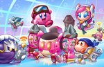 ambiguous_gender blush cape clothing eyewear female goggles group kerchief machine male mask mecha not_furry open_mouth open_smile smile torkart kirby:_planet_robobot kirby_(series) nintendo bandana_waddle_dee kirby meta_knight susie_(kirby) alien robobot_armor robot waddling_head 2016 hi_res