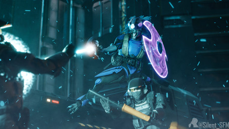action_scene anthro arm_feathers arm_tuft armor balaclava dark digitigrade energy_shield energy_weapon feather_hair feathered_crest feathers full_armor glowing glowing_eyes group gun head_crest headgear helmet holding_gun holding_object holding_ranged_weapon holding_weapon male mask night plasma_pistol police pseudo_hair purple_eyes ranged_weapon trio truck tuft vehicle weapon silent_sfm etherealeod_(modeler) iexaminar_(modeler) halo_(series) microsoft xbox_game_studios alien avian human kig-yar mammal scalie t'vaoan 16:9 3d_(artwork) colored digital_media_(artwork) hi_res widescreen
