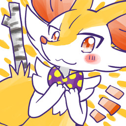 :3 ambiguous_anthro ambiguous_gender anthro biped blush blush_stickers bow_tie dutch_angle emanata front_view object_in_tail polka_dot_bow simple_background snout solo stick stick_in_tail tail annyui0611 nintendo pokemon braixen canid generation_6_pokemon mammal pokemon_(species) 1:1 2024 bust_portrait digital_drawing_(artwork) digital_media_(artwork) hi_res japanese_description portrait translated_description