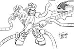 anal anal_fingering anthro balls butt clothing coat duo fingering footwear genitals gloves handwear machine male penis restrained shoes topwear train vehicle tabooki sega sonic_the_hedgehog_(series) the_murder_of_sonic_the_hedgehog barry_(sonic) mammal marsupial robot 3:2 monochrome