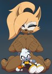 absurd_res barefoot big_breasts breasts canid canine canis doll feet female foot_ninja15 hi_res humanoid idw_publishing lemur mammal nude plushie primate sega soles solo sonic_the_hedgehog_(comics) sonic_the_hedgehog_(idw) sonic_the_hedgehog_(series) strepsirrhine tangle_the_lemur whisper_the_wolf wolf