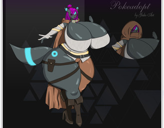 anthro anthrofied belt big_breasts boots breasts clothing female footwear glistening glistening_body glowing glowing_markings high_heeled_boots high_heels huge_breasts huge_hips huge_thighs hyper hyper_breasts markings pokemorph shoes solo tail thick_thighs wide_hips yuko-art nintendo pokemon eeveelution generation_2_pokemon pokemon_(species) shiny_pokemon umbreon absurd_res hi_res signature