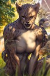 abs anthro athletic biped breasts featureless_breasts female grass looking_at_viewer muscular muscular_anthro muscular_female nude open_mouth outside plant sitting solo yellow_eyes artgerm dc_comics cheetah_(dc) animal_humanoid cheetah cheetah_humanoid felid felid_humanoid feline feline_humanoid humanoid mammal mammal_humanoid 2019 hi_res official_art