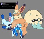 animal_genitalia animal_penis anus backsack balls bargglesnatch-x1 blue_anus blue_knot blue_penis bodily_fluids canid canine canine_genitalia canine_penis chest_tuft choker cum cum_in_mouth cum_inside curling_toes deep_throat duo eeveelution ejaculating_while_penetrated ejaculation elemental_creature english_text feet felid feline feline_genitalia feline_penis feral feral_on_feral feral_penetrated feral_penetrating feral_penetrating_feral flareon generation_1_pokemon generation_4_pokemon genital_fluids genitals glaceon hands-free hi_res irrumatio jewelry knot knot_root knotting lying male male/male mammal markings meme necklace nintendo on_back oral oral_knotting oral_penetration orgasm_from_oral penetration penile penile_spines penis pokemon pokemon_(species) sex sheath shiny_pokemon shitpost starei_(starei) striped_markings stripes sweat tango_(tangoflareon) text throat_swabbing throbbing throbbing_penis tuft twitching twitter