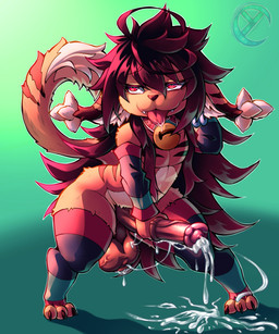 animal_genitalia animal_penis anthro balls big_penis bodily_fluids claws clothed clothing cum dripping erection fur genital_fluids genitals hair leaking_precum male nude open_mouth oral paws penis precum precum_drip saggy_balls simple_background slime solo striped_body stripes tail tongue yukocamicats yuko_camicats_(yukocamicats) domestic_cat equid equine felid feline felis mammal absurd_res digital_media_(artwork) hi_res