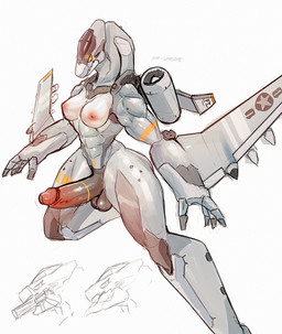 aircraft anthro balls big_penis breasts erection foreskin genitals glans grey_body gynomorph humanoid_genitalia humanoid_penis intersex machine muscular muscular_anthro muscular_gynomorph muscular_intersex nipples non-mammal_breasts non-mammal_nipples orange_sclera penis retracted_foreskin simple_background solo vehicle white_background white_eyes wide_hips agitype01 aeromorph living_aircraft living_machine living_vehicle 2022 absurd_res hi_res
