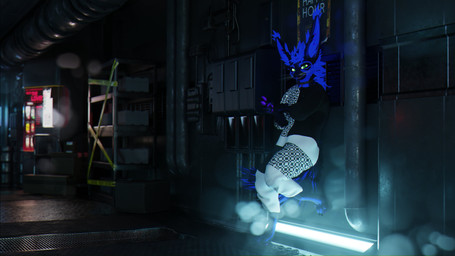 anthro clothed clothing cyberpunk leaning leaning_backward leaning_on_wall male outside solo sanythefox kiran_(-kiran-) canid canine canis mammal rexouium wolf 16:9 3d_(artwork) 4k absurd_res digital_media_(artwork) hi_res widescreen