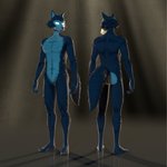 anthro big_butt butt featureless_crotch fur grey_body grey_fur male nude solo white_body white_fur zoidrawzaton beastars legoshi_(beastars) canid canine canis mammal wolf 1:1 3d_(artwork) absurd_res digital_media_(artwork) hi_res