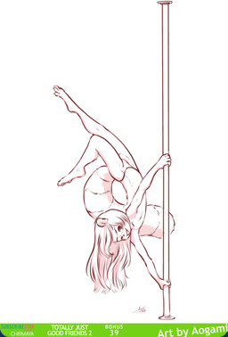 5_fingers anthro biped blep claws clothed clothing dancing digitigrade featureless_chest feet female female_anthro fingers fluffy fluffy_tail hair loli long_hair long_tail one_eye_closed open_mouth partially_clothed pole pole_dancing smile smiling_at_viewer tail text thong thong_only toe_claws toes tongue tongue_out topless topless_anthro topless_female underwear underwear_only upside_down young young_anthro young_female aogami chirmaya c_(chirmaya) mammal procyonid raccoon absurd_res english_text full-length_portrait hi_res portrait