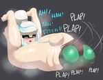 anal anal_penetration anus balls biped blush bodily_fluids eyelashes femboy genitals legs_back lying male male/male male_penetrated male_penetrating male_penetrating_male on_back penetration penile penile_penetration penis penis_in_ass pupils sex sweat text thick_thighs mistpirit nintendo splatoon cephalopod inkling marine mollusk absurd_res hi_res