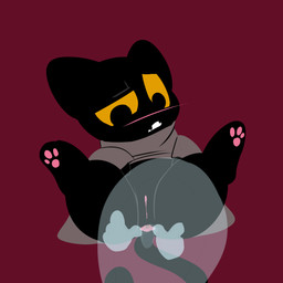 ambiguous_gender anal anthro anus black_body black_fur blush cloak clothed clothing duo female female/ambiguous fur gaping gaping_anus genitals holidays open_mouth oral pawpads rimming sex shortstack simple_background spread_anus spread_legs spreading tongue translucent translucent_body vulva yellow_eyes deadmimicked google google_doodle halloween magic_cat_academy momo_(google) felid ghost mammal spirit 1:1 2016 hi_res