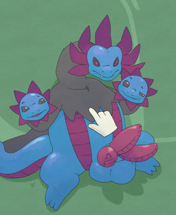 3_balls 3_heads 3_penises ambiguous_gender animal_genitalia balls black_sclera disembodied_hand duo genitals looking_aside looking_at_viewer male male/ambiguous multi_balls multi_genitalia multi_head multi_penis penis ridged_penis sitting smile smirk solo_focus spread_legs spreading triphallism argon_vile nintendo pokemon generation_5_pokemon hydreigon pokemon_(species) 2018 digital_media_(artwork) hi_res
