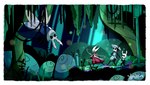 absurd_res ambiguous_gender anthro arthropod cave female feral fighting_pose fly_(animal) furufoo group hi_res hollow_knight hornet_(hollow_knight) insect male melee_weapon plant pose quirrel_(hollow_knight) rock scared sword team_cherry the_knight_(hollow_knight) vengefly weapon
