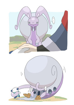 ambiguous_gender blue_body blue_ears blue_fur blue_tail bodily_fluids feral fur gastropod_shell grey_eyes group headpat mollusk_shell purple_body shell shell_sharing slime sweat sweatdrop tail trio white_body natamame nintendo pokemon pokemon_legends_arceus generation_5_pokemon generation_8_pokemon hisuian_form hisuian_goodra human mammal oshawott pokemon_(species) regional_form_(pokemon) 2026 comic