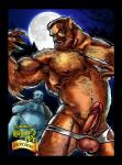 balls claws clothing duo erection full_moon genitals male moon muscular navel penis species_transformation torn_clothing transformation dchooi mythology canid canine human mammal mythological_canine mythological_creature werecanid werecanine werecreature werewolf 2009