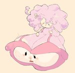 accessory anthro beady_eyes big_breasts black_eyes blush breasts female flower flower_in_hair fur hair hair_accessory huge_breasts hyper hyper_breasts nipples_visible_through_clothing pink_body pink_fur pink_wool plant simple_background solo white_background wool_(fur) yellow_nose moonoatmeal onegai_my_melody sanrio my_melody my_sweet_piano bovid caprine domestic_sheep mammal sheep 2022 digital_drawing_(artwork) digital_media_(artwork)