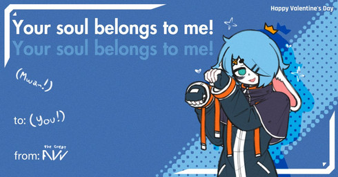 accessory anthro blue_eyes blue_hair clothed clothing femboy floppy_ears fur gloves hair hair_accessory hair_over_eye hairpin handwear heart_symbol holiday_message holidays jacket lop_ears male poncho pose simple_background solo sparkles text tired_eyes topwear valentine's_day_card white_body white_fur probablyavv valentine's_day avv_(probablyavv) humanoid lagomorph leporid mammal rabbit 2024 english_text shaded signature simple_shading