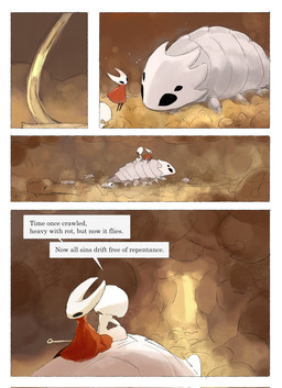 4_eyes ambiguous_gender anthro biped black_body black_eyes cloak clothing detailed_background dialogue empty_eyes female female_anthro female_humanoid feral grey_body group hornet's_needle mouthless multi_eye red_cloak red_clothing riding size_difference speech_bubble talking_to_another text trio_focus white_body white_eyes darkdog hollow_knight:_silksong hollow_knight_(franchise) team_cherry bell_beast hornet_(hollow_knight) lace_(hollow_knight:_silksong) arthropod bell_beast_(species) humanoid 2025 comic digital_drawing_(artwork) digital_media_(artwork) english_text hi_res female_(lore) mother_(lore) mother_and_child_(lore) parent_(lore) parent_and_child_(lore)