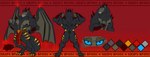 anthro male muscular solo nickhiroshi mythology hogan_bayek canid canine demon dragon hybrid mammal mythological_canine mythological_creature mythological_scalie scalie vampire werecanid werecanine werecreature werewolf hi_res letterbox