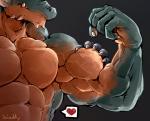 5_fingers abs anthro biceps black_background claws duo fingers flexing green_body green_skin heart_symbol heartbeat male manly multicolored_body multicolored_skin muscle_worship muscular muscular_male orange_body orange_skin pecs sharp_teeth simple_background solo_focus speech_bubble teeth triceps two_tone_body two_tone_skin vein waddledox mythology lizardman_(spar) dragon mythological_creature mythological_scalie scalie 2018 2d_animation animated digital_media_(artwork) frame_by_frame short_playtime signature