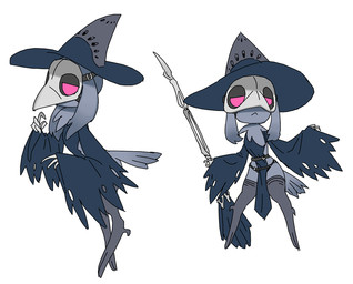 animal_mask anthro beak_mask belt biped black_belt blue_clothing blue_hat blue_headwear blue_robe bone broom cleaning_tool clothed clothed_anthro clothed_female clothing empty_eyes feathers female female_anthro grey_body grey_clothing grey_feathers grey_hat grey_headwear grey_legwear grey_stockings half-closed_eyes hat headgear headwear holding_broom holding_cleaning_tool holding_object legwear magic_user mask mouth_closed narrowed_eyes pink_eyes robe simple_background solo standing stockings tail tail_feathers two_tone_hat white_background white_mask witch witch_hat tosx avian bird 2025