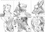 absurd_res glitch_kangaroo graphite_(artwork) hair hi_res human jupiterjyohti kangaroo macropod male mammal marsupial monochrome montage pencil_(artwork) sketch solo traditional_media_(artwork) transformation