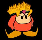 accessory alternate_species blonde_hair blush hair headband heart_symbol male not_furry solo bongwater-bandit jojo's_bizarre_adventure kirby_(series) nintendo dio_brando waddle_dee waddling_head alpha_channel low_res