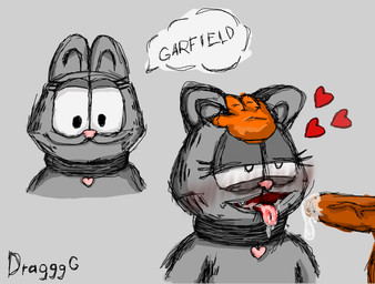 after_oral after_sex age_difference anthro balls black_eyes blush bodily_fluids collar cum cum_drip cum_dripping_from_mouth cum_in_mouth cum_inside cum_on_tongue disembodied_hand dragggg dripping duo english_commentary erection eyelashes fangs fur fur_markings genital_fluids genitals grey_background grey_body grey_fur half-closed_eyes hand_on_head hand_on_partner's_head heart_collar heart_symbol humanoid_genitalia humanoid_penis leaking_cum looking_at_viewer looking_up male male/male markings narrowed_eyes open_mouth orange_body orange_fur penis peregar_54_rus petting short_ears simple_background smile speech_bubble striped_body striped_fur stripes teeth text tongue tongue_out vein veiny_penis garfield_(series) nickelodeon sony_corporation garfield_the_cat nermal_(garfield) domestic_cat felid feline felis mammal tabby_cat english_text half-length_portrait hi_res portrait signature