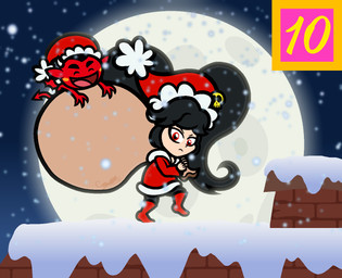 3_fingers 4_fingers black_clothing black_eyebrows black_hair black_legwear black_stockings blue_sky boots carrying_another cheek_spots chimney christmas_clothing christmas_headwear closed_frown clothed clothed_female clothed_human clothing dress duo eyebrows eyes_closed female fingers footwear frown frowning_at_viewer fully_clothed fully_clothed_female fully_clothed_human furrowed_eyebrows hair hat headgear headwear holding_sack holidays horn larger_female larger_human legwear light long_hair looking_at_viewer male membrane_(anatomy) membranous_wings moon mouth_closed night noseless not_furry number open_mouth open_smile outside pigtails pink_tongue red_body red_boots red_clothing red_dress red_eyes red_footwear red_hat red_headwear red_skin red_tail red_wings rooftop sack santa_hat shoes short_horn size_difference sky small_horn smaller_humanoid smaller_male smile snow snowing stockings tail tan_body tan_skin text_box tongue walking white_horn wings captainquack64 christmas nintendo warioware ashley_(warioware) red_(warioware) demon demon_humanoid horned_humanoid human humanoid imp mammal tailed_humanoid winged_humanoid 2025 colored digital_drawing_(artwork) digital_media_(artwork) english_description lighting shaded