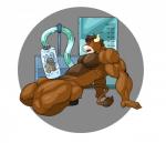 anthro athletic balls biceps big_balls big_muscles biped blush bodily_fluids brown_body brown_fur brown_hair cum cumshot ejaculation erection excessive_cum excessive_genital_fluids eyes_closed fur genital_fluids genitals hair hands-free hooves horn humanoid_genitalia humanoid_penis kneeling machine male milking_machine muscular muscular_anthro muscular_male nipples nude open_mouth orgasm orgasm_face pecs penile penis penis_milking pose simple_background solo teeth thick_penis tongue vein veiny_penis kartos bovid bovine cattle mammal